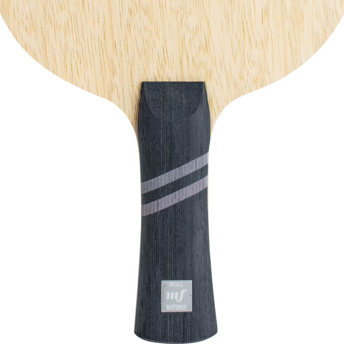 Butterfly Boll Mezzoforte Blade: Close up of FL Handle